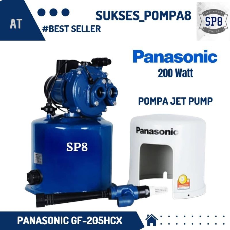 Pompa Air Panasonic GF-205 HCX Otomatis / Pompa Air Jet Pump