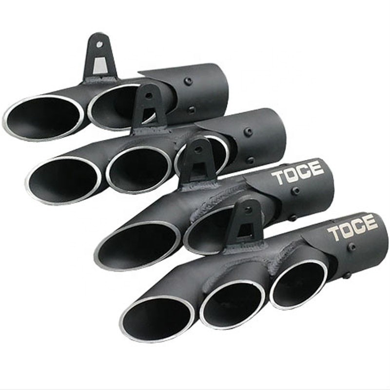 CQJB Knalpot Modifikasi Sepeda Motor Pipa Knalpot Modifikasi R6 Outlet Ganda Line TOCE R6 untuk Yama