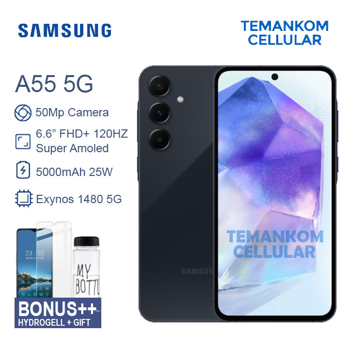 Samsung A55 5G 20GB RAM 12+8 8/256 NFC Anti air Baru Garansi RESMI SEIN