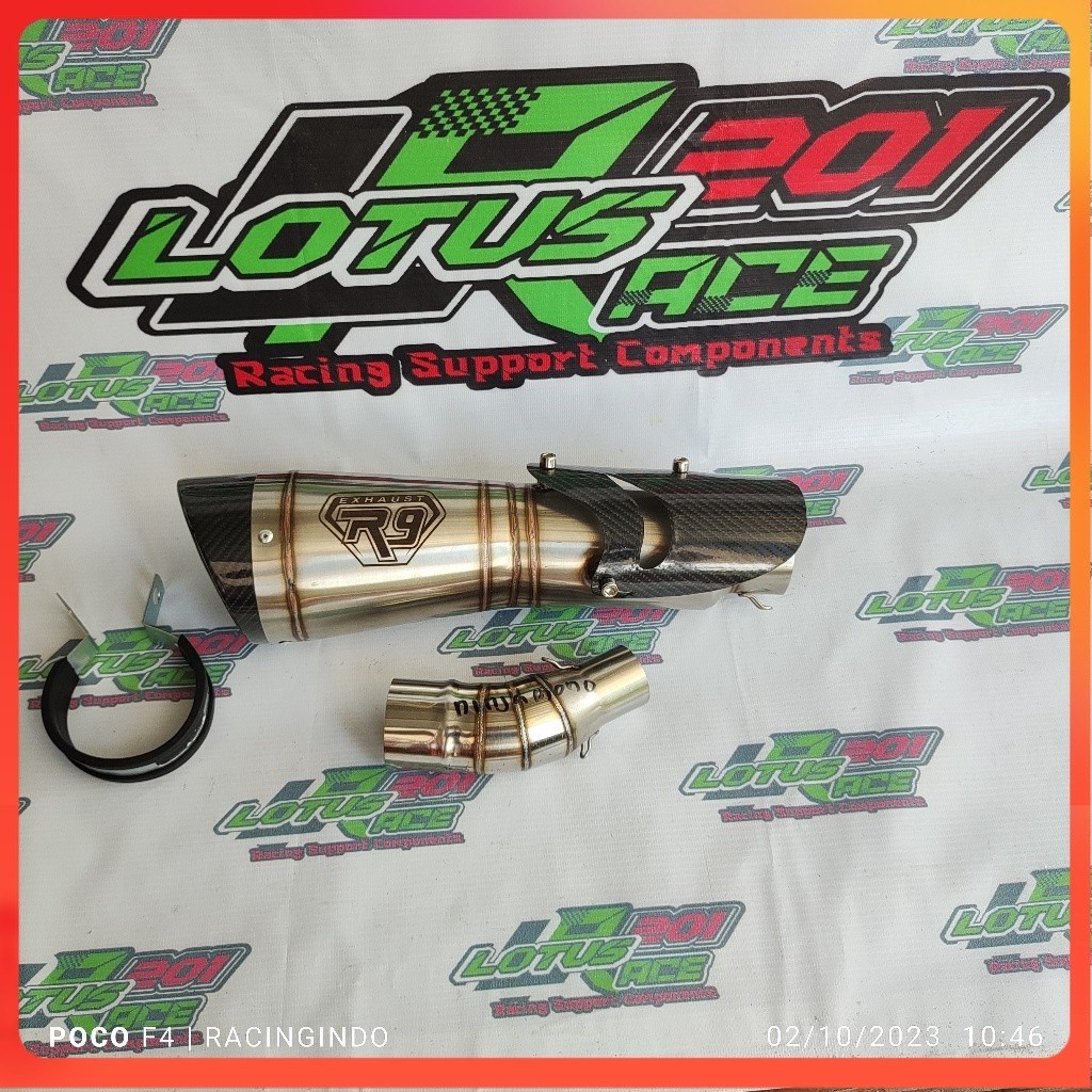 Exhaust racing r9 h2 ss slip on Exhaust cbr 250 rr kawasaki z250 ninja 250 sl ninja 250 fi/karbu Etc