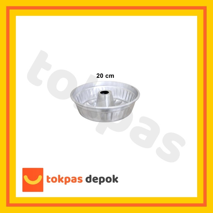 [[New Arrival]] Loyang Tulban Motif Press Premium Tanpa Sambungan Cetakan Bolu Kue - 20 cm