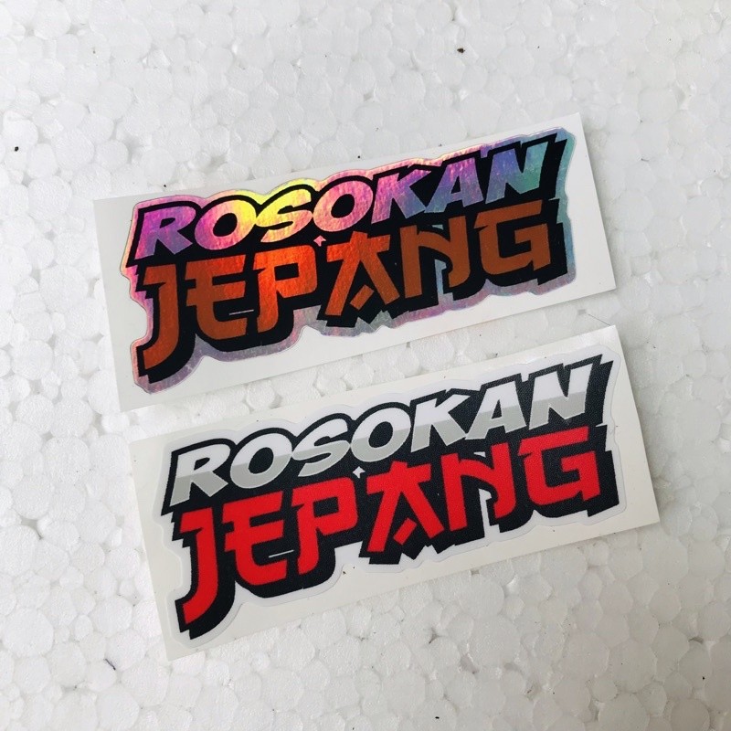

Sticker Rosokan Jepang Hologram Maxdecal dan Orajet Laminasi Glossy