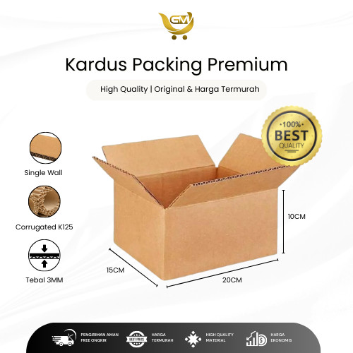 Kardus Packing Premium 20x15x10 - Karton Box Dus Packing Makanan Kardus Packing Murah