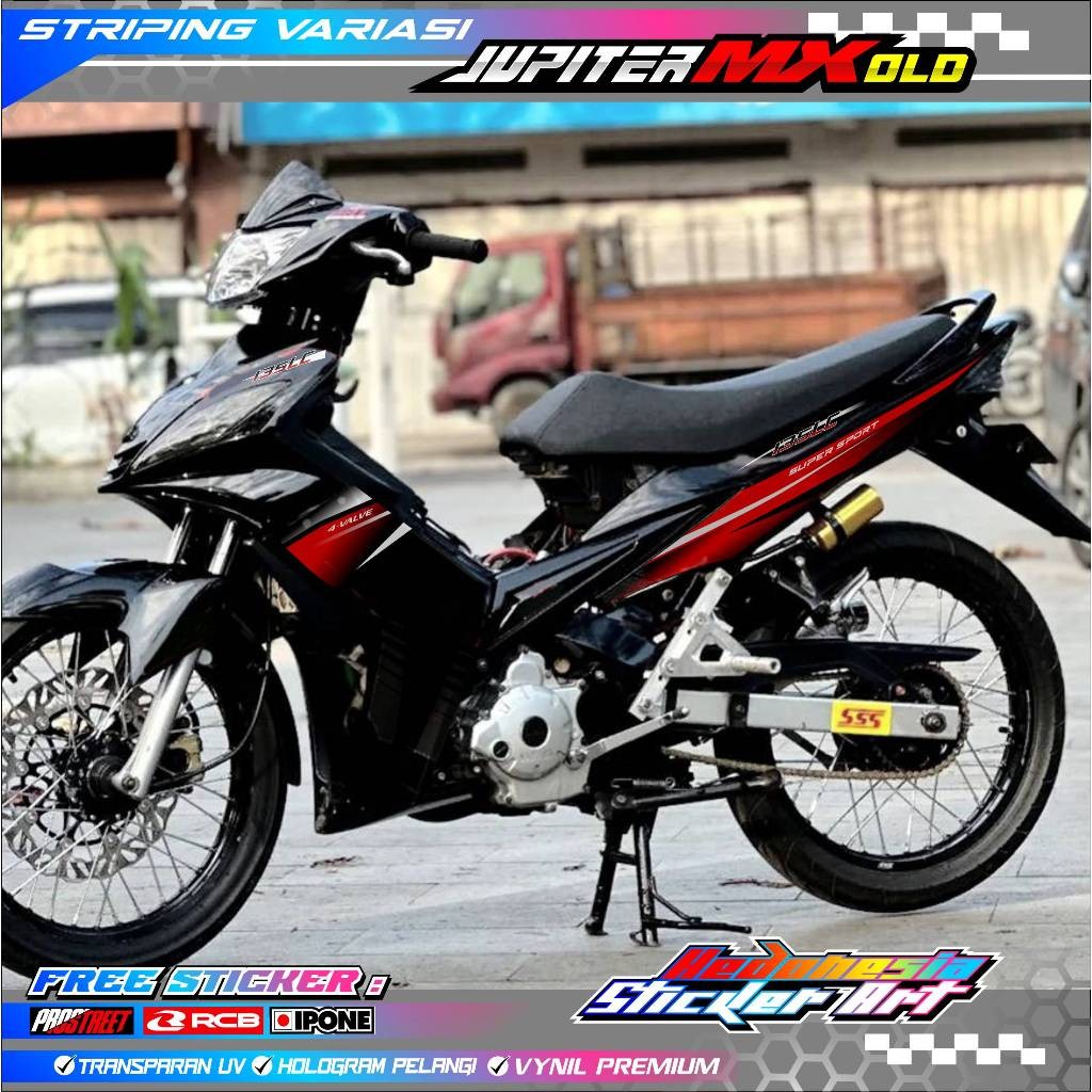 STRIPING VARIASI YAMAHA JUPITER MX OLD / STICKER LIST MOTOR JUPITER MX OLD