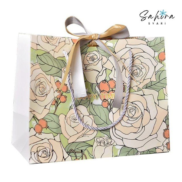 

GIFT HAMPERS PAPER BAG MUKENA TAZBIYA / TAS KADO (INCLUDE GIFT CARD) SAHIRA SCARF