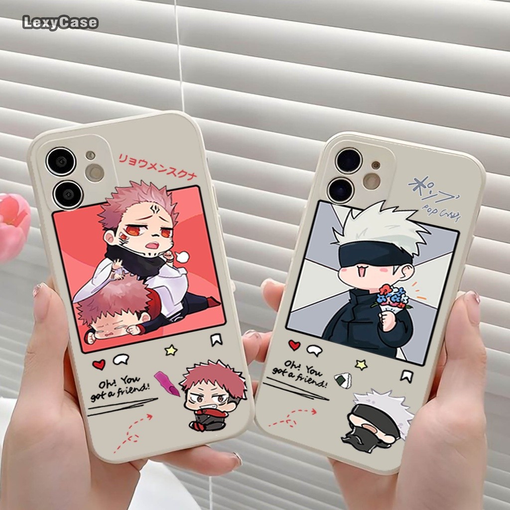 Case Jujutsu Gojo Satoru SM076 Vivo Y12 Y12S Y16 Y20 Y20S Y21 Y22 Y35 Y53S Y91C Y91 Y95 Y1S V9 V15 V