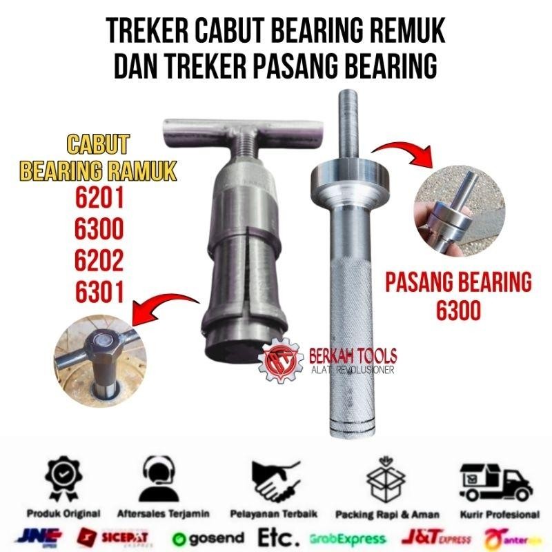 Paket Treker Cabut Bearing Remuk & Pasang Bearing roda motor Bahan Premium