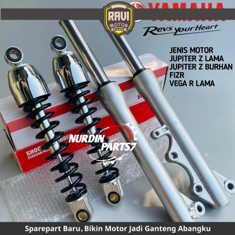 Paket Shockbreaker Belakang + As Shock Depan Plus Tabung Jupiter z Lama Jupiter z Burhan Fizr Vega r