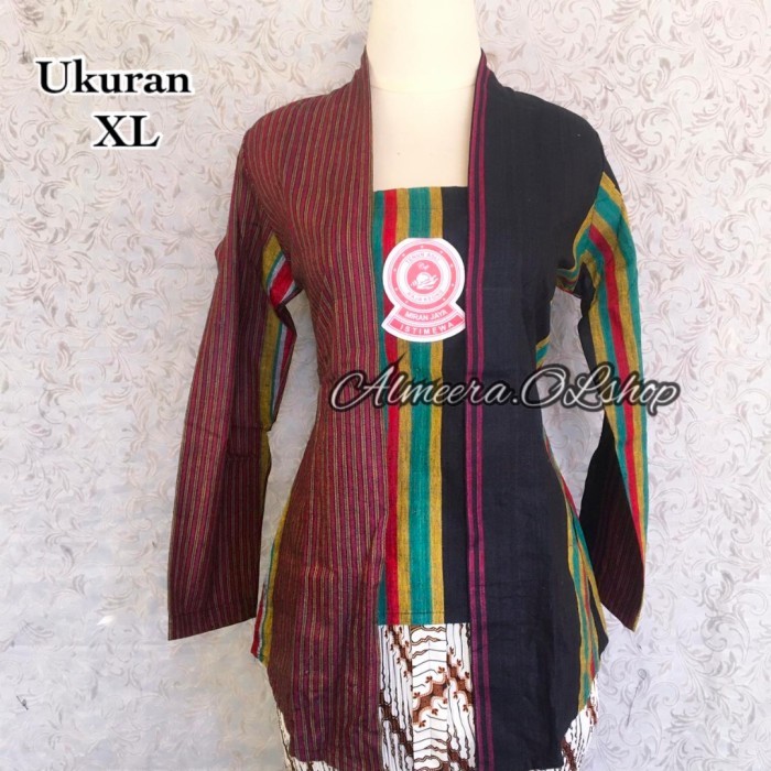 "V.NLN" - kebaya lurik modern wanita jawa premium