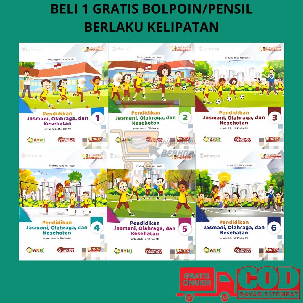 Platinum PJOK Revisi Kelas 1 2 3 4 5 6 SD/MI Kurikulum Merdeka Penerbit Tiga Serangkai