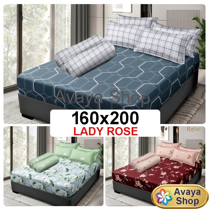 SW32Q SPREI LADY ROSE 160x200 PRIME Tinggi 30/ SPREI LADY ROSE PRIME QUEEN / SPRAI LADYROSE 160x200