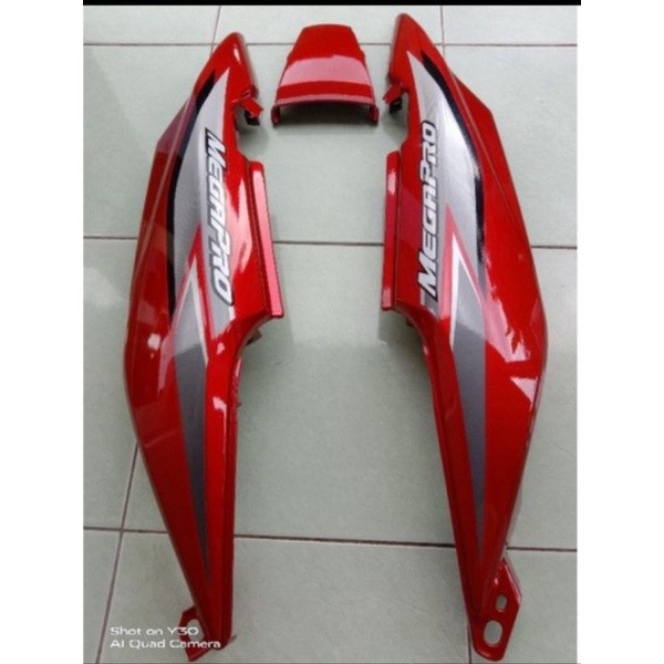 Cover Body Belakang Megapro Mega pro New Primus Merah