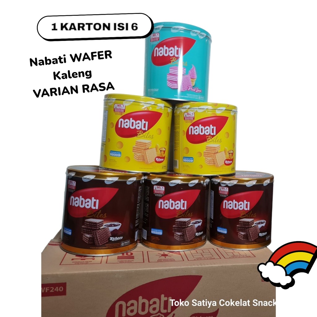 

NABATI KALENG WAFER KEJU/COKLAT 1 KARTON