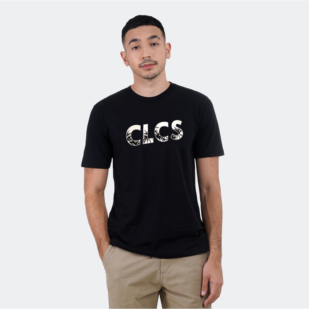 [HOT] CELCIUS Kaos Print CLCS LIN000122C Hitam T-shirt pria