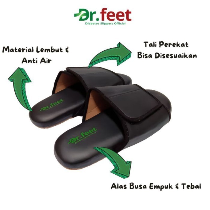 Dr.Feet Sandal Diabetes Super Empuk Sandal Kesehatan Pria Wanita