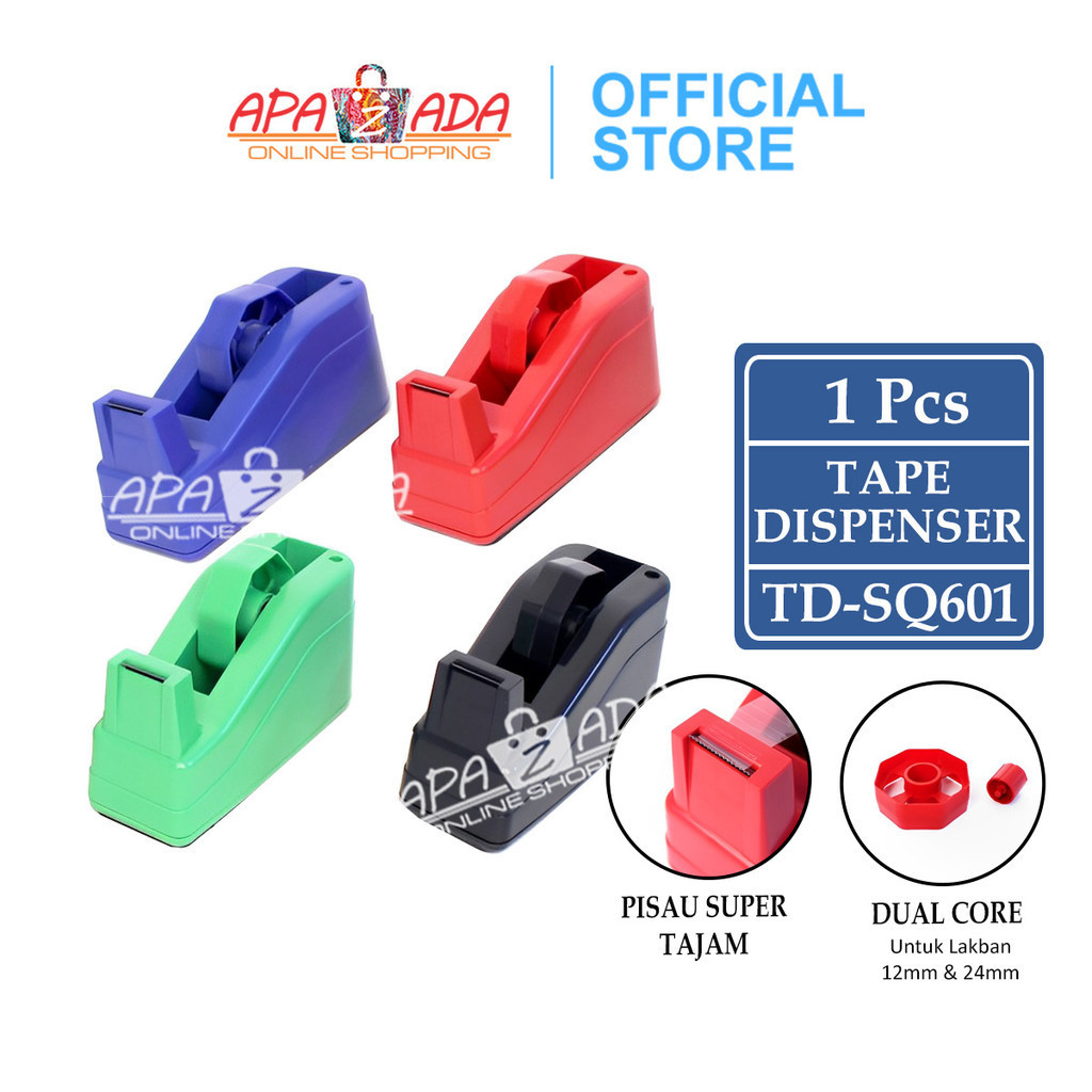 

Apazada Tape Dispenser Tape Cutter Squeezy / Pemotong Solatip Perekat TD-SQ601 / Tape Dispenser Murah