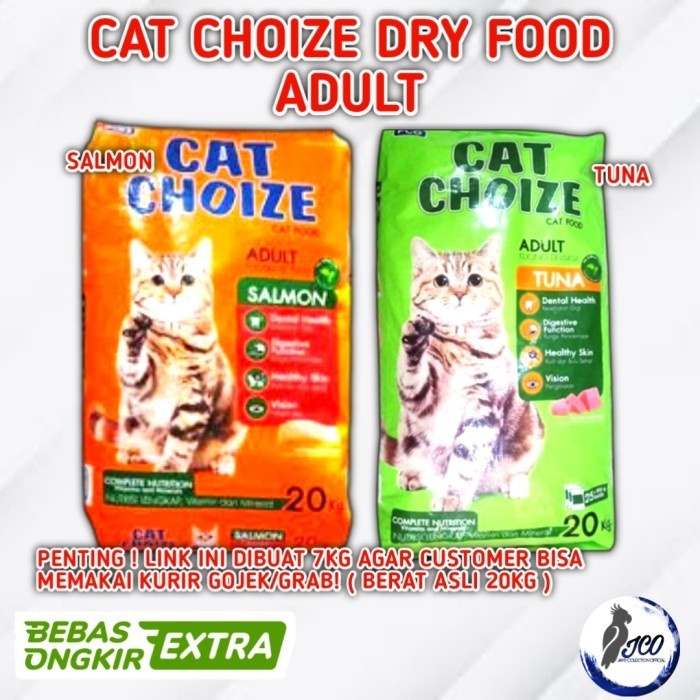 CAT CHOIZE ADULT 20KG MAKANAN KUCING CAT CHOIZE ADULT TUNA SALMON 20KG