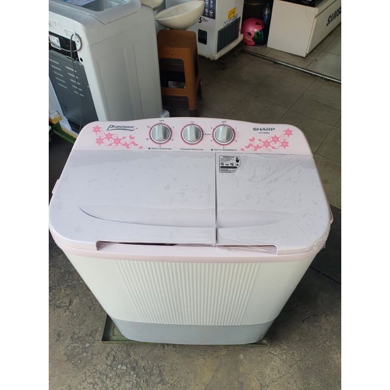 Mesin cuci 2 tabung Sharp ES- T80mw