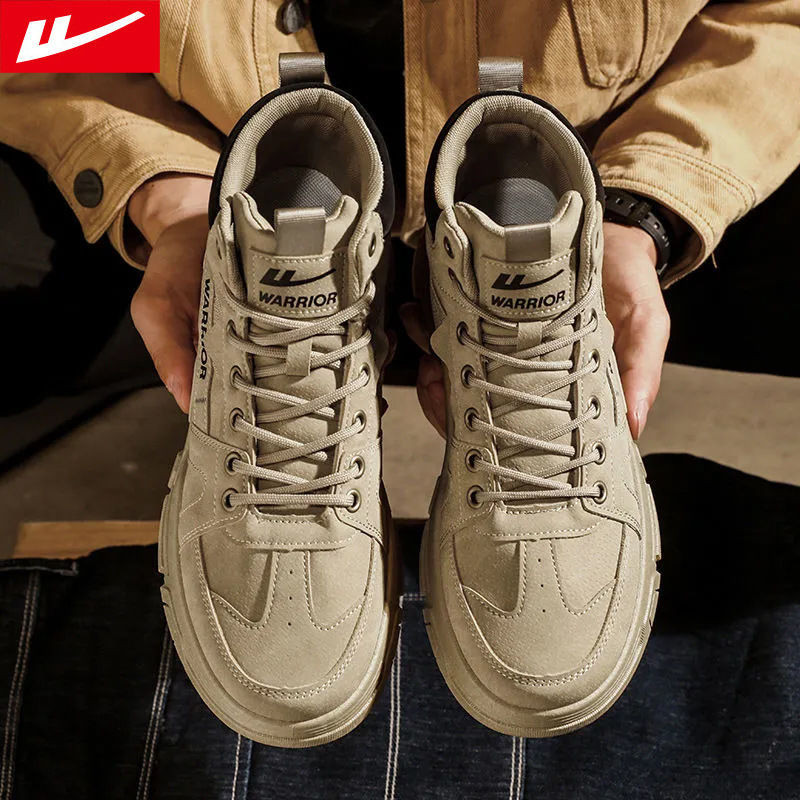 Warrior Men's Shoes Martin Boots China-Chic Versatile Fashion Men's New Outdoor Climbing Shoes Men's