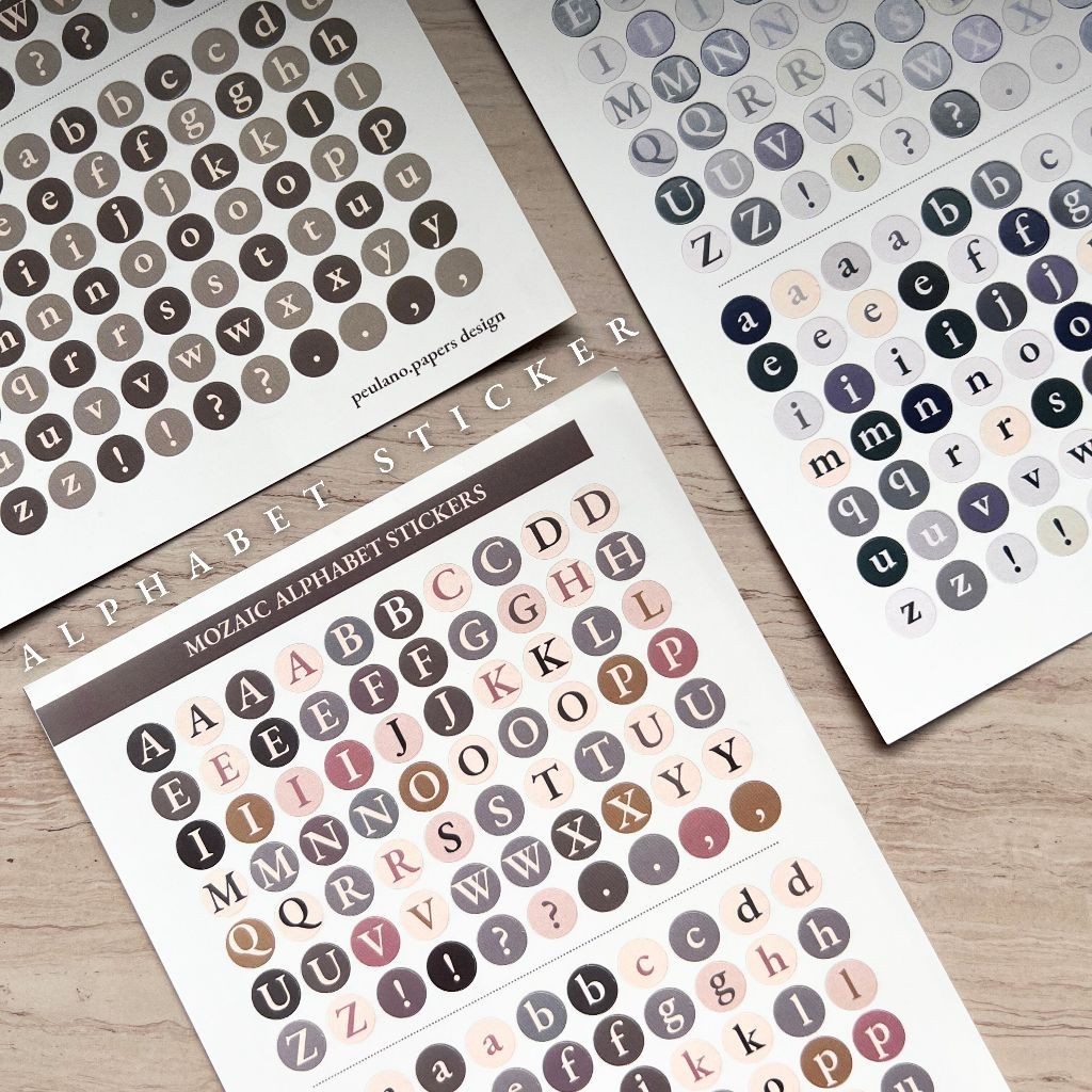 

Sticker Alphabet Huruf Journal Aesthetic by peulanopapers