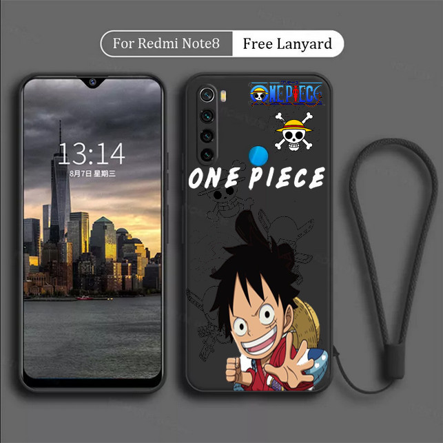 Soft Case Redmi Note 8 FREE TALI Casing Silicone Cover Luffy OnePiece