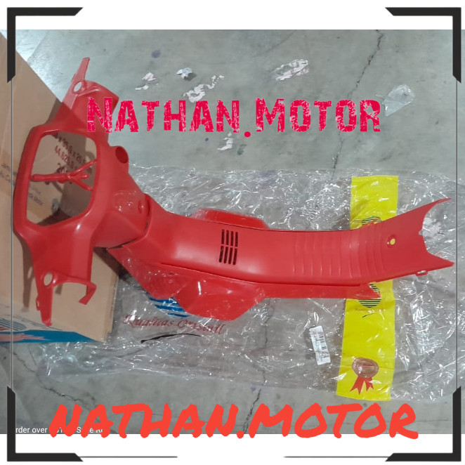 Set Batok Belakang + Reksil / Legsil Sayap Tengah Warna Merah Glossy Grand Bulus | Rear Handle Cover