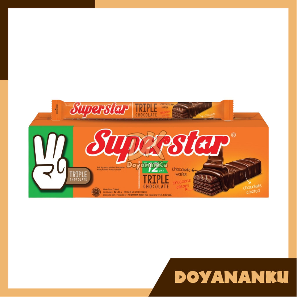 

Superstar chocolate 1 box isi 12