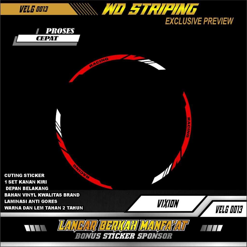 0013 VELG YAMAHA VIXION - STIKER STICKER LIS VELG YAMAHA VIXION