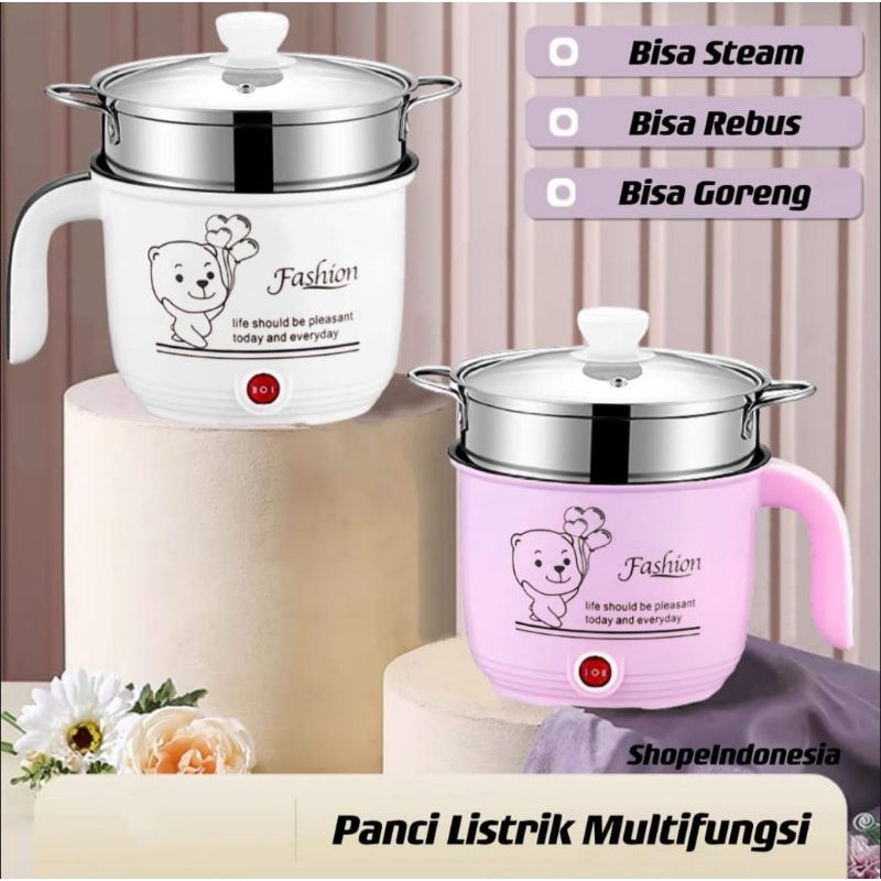 Panci Listrik Lapisan Keramik / Elektrik Fry Pan Multifungsi