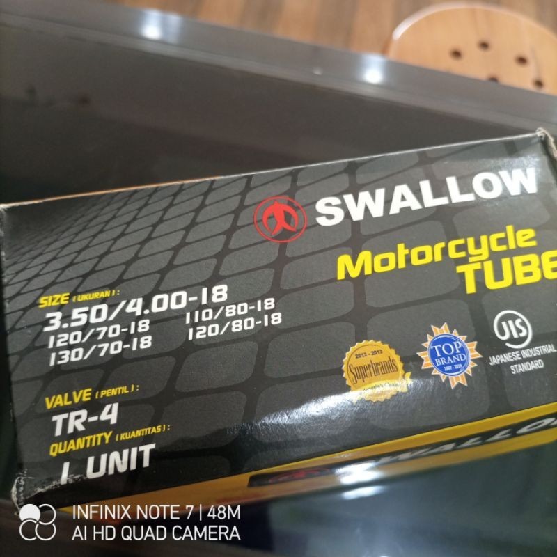 ban dalam 350/400-18 swallow velg 18
