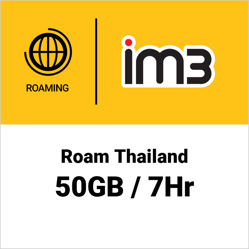 ROAM Internet Thailand 50GB 7Hari IM3