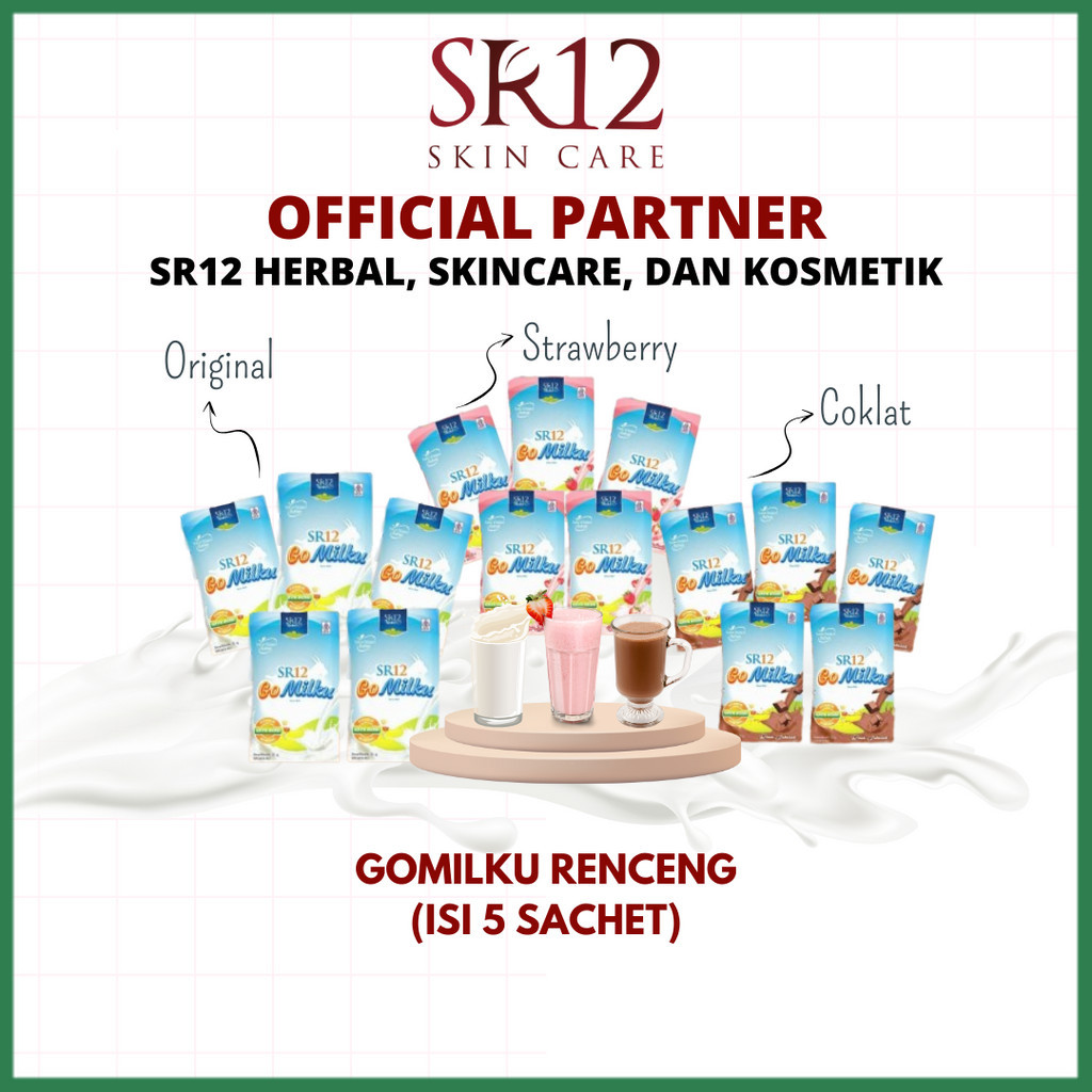 

GOMILKU SR12 SACHET ORIGINAL COKLAT STROBERI (5 SACHET)