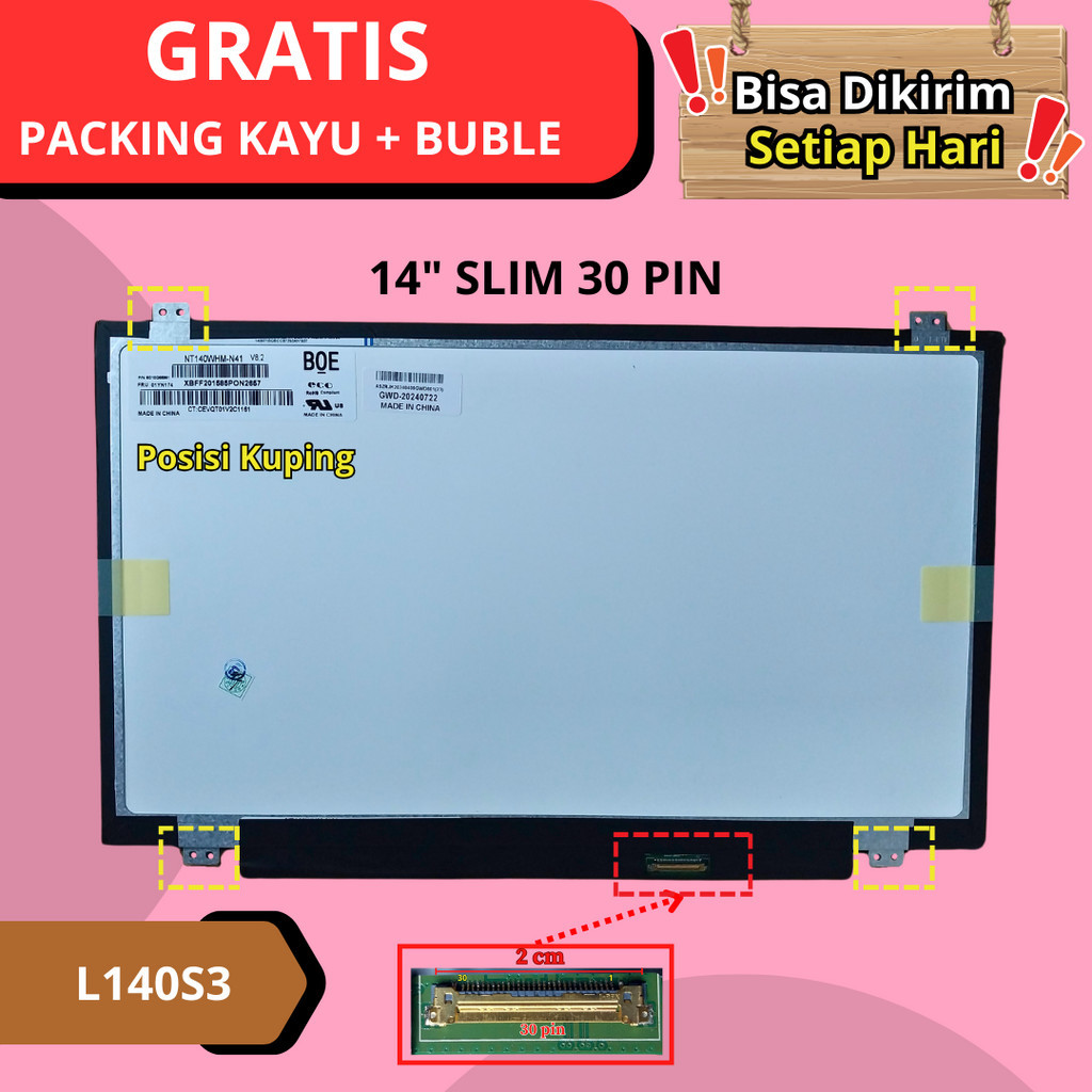 Layar LCD LED laptop Asus X441 X441U X441UA X441UV