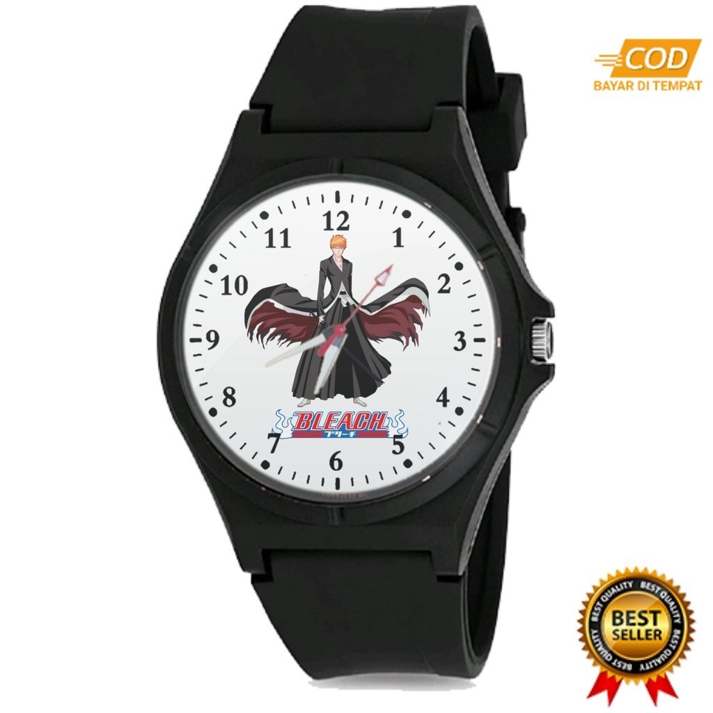 Jam Tangan Pria Wanita ANIME BLEACH    Keren Terbaru QNQ 02 Terlaris
