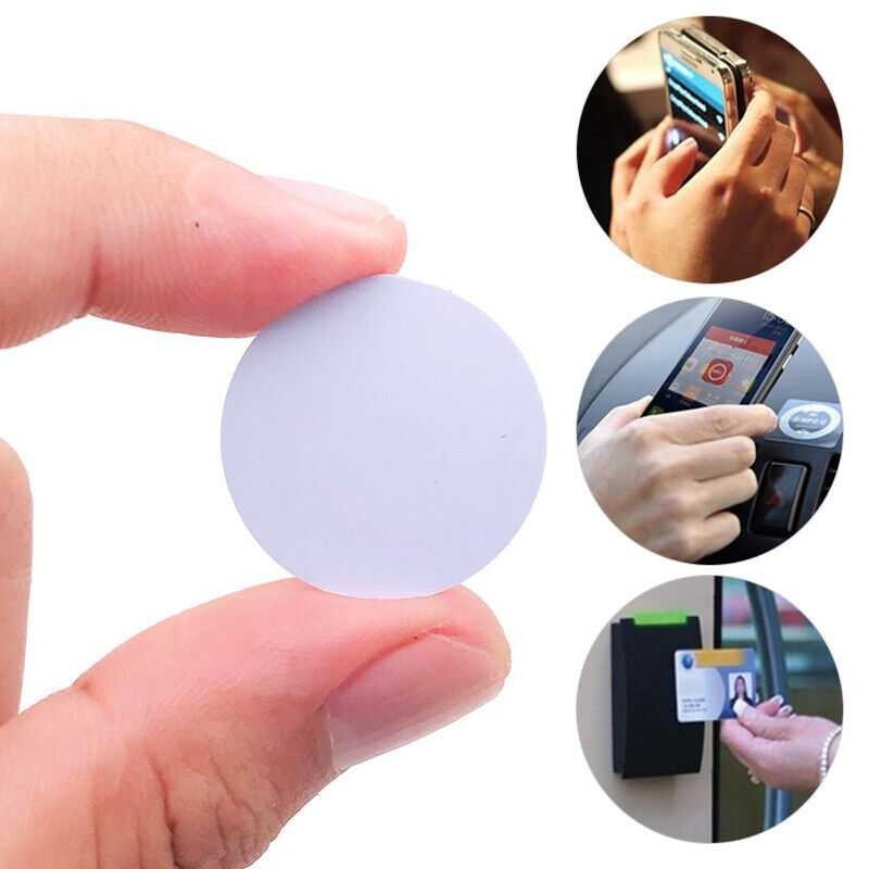 

NFC Tag Sticker RFID No Adhesive 25mm 10 PCS - GUGUJI NTag215