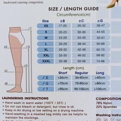 Stocking Varises/ Stoking Kompresi Ccl 2 / Stoking Kesehatan Dr. Ortho - XL