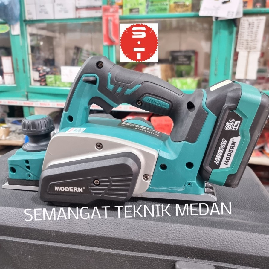 M-90 CORDLESS MESIN SERUT KETAM PLANNER PLANER KAYU 20V 4AH MODERN M90