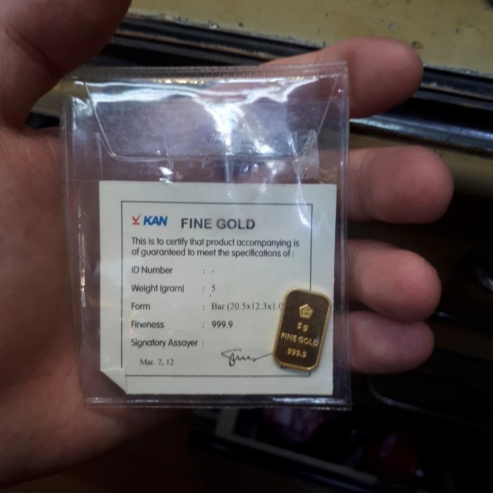 LM Emas Antam Retro 5 gram gr Logam Mulia Lama 24K 99.99% Murni