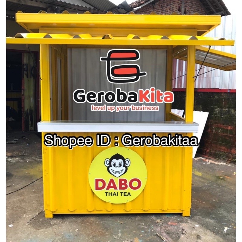 

FROMO SLE SPESIAL booth container murah 150x100/ gerobak murah/ gerobak jualan murah