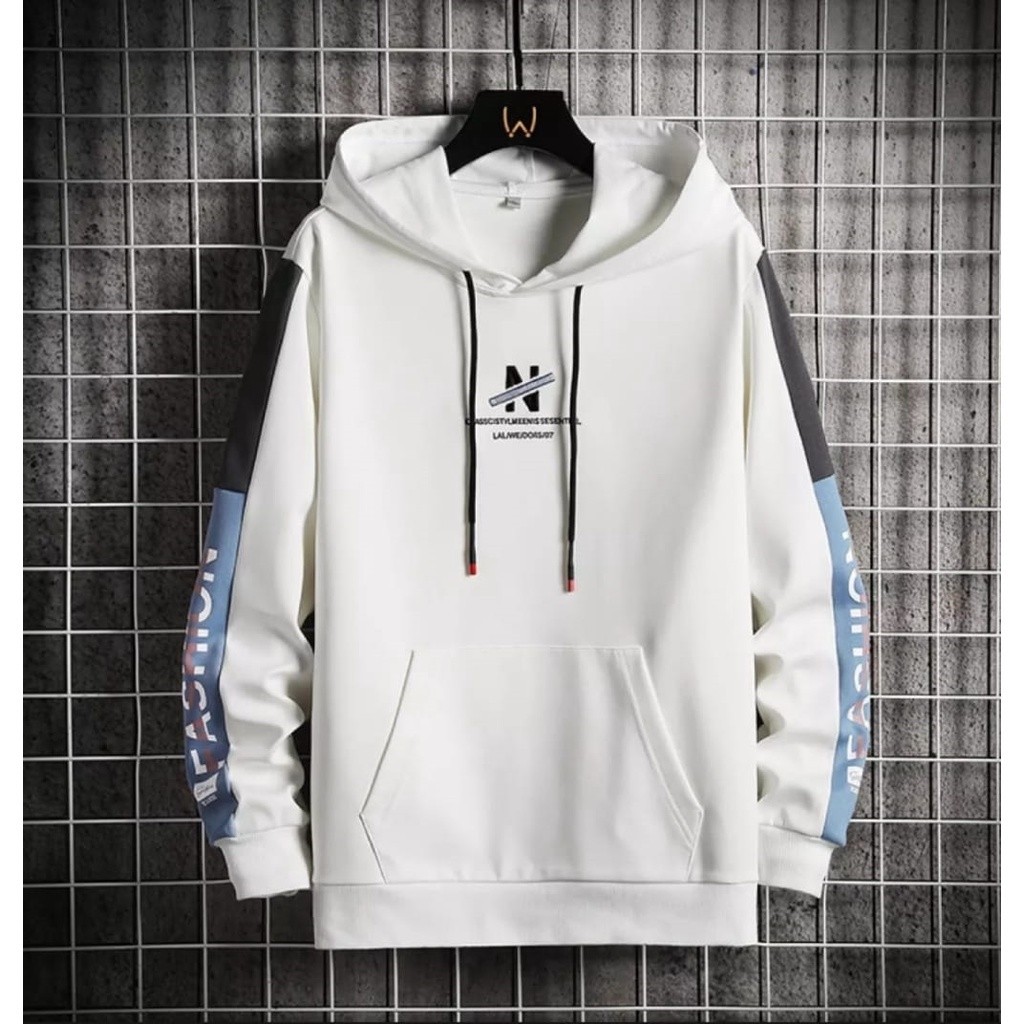 Hoodie Pria Premium Kekinian Outfit Fashion OOTD Cowok N Murah Original