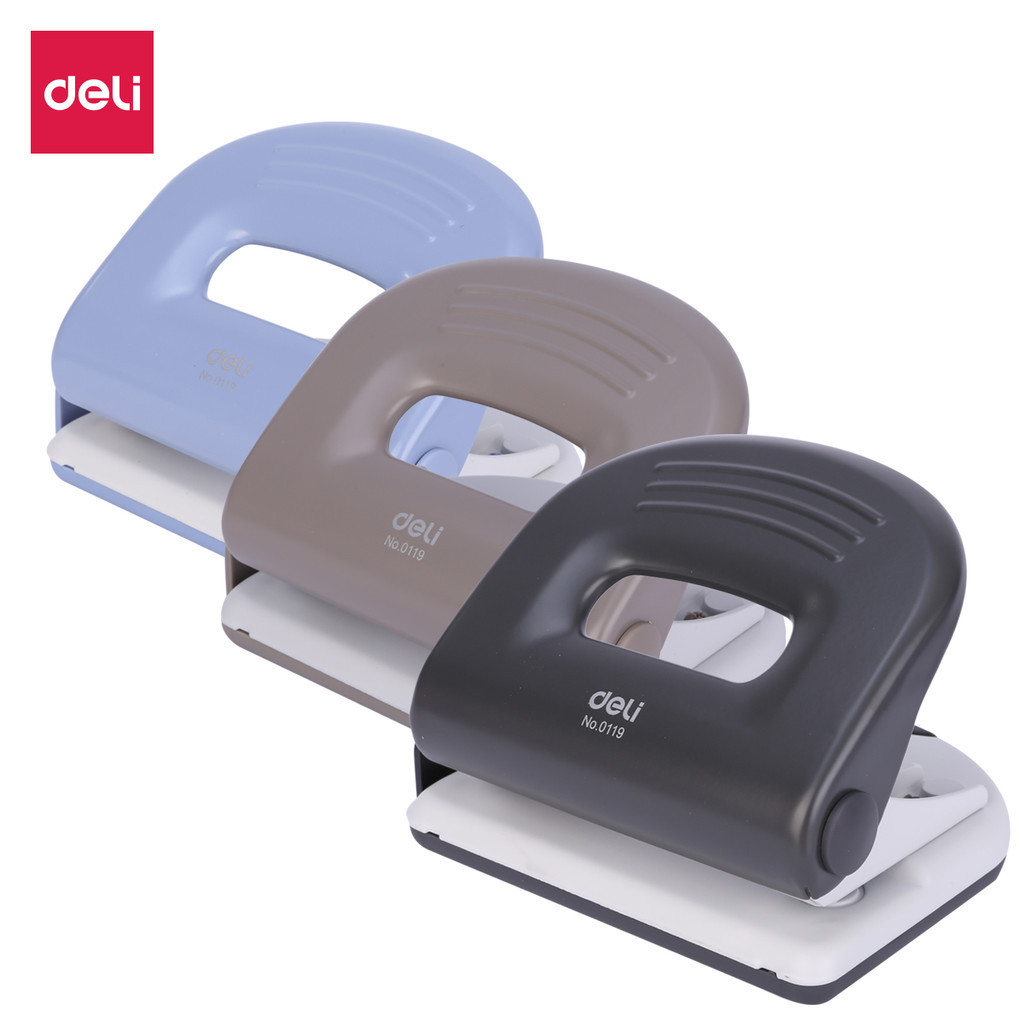 

Pembolong Kertas Deli Punch Hole 2 Lubang 25 Lembar - E0119