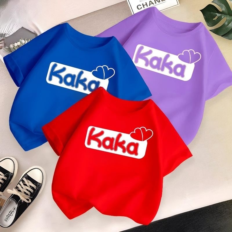 Herlin Collection_ Kaos Anak Cewek Cowok Unisex Tulisan Kakak Adek Baju Anak Laki Laki Dan Perempuan