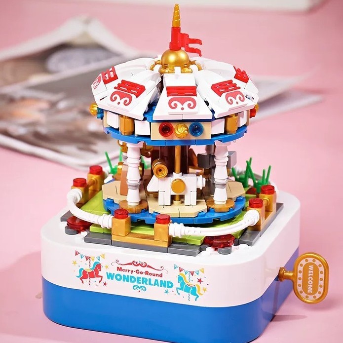 

DIY Mainan Lego Box Carousel Hadiah Kado Lebaran Ulang Tahun Music Box