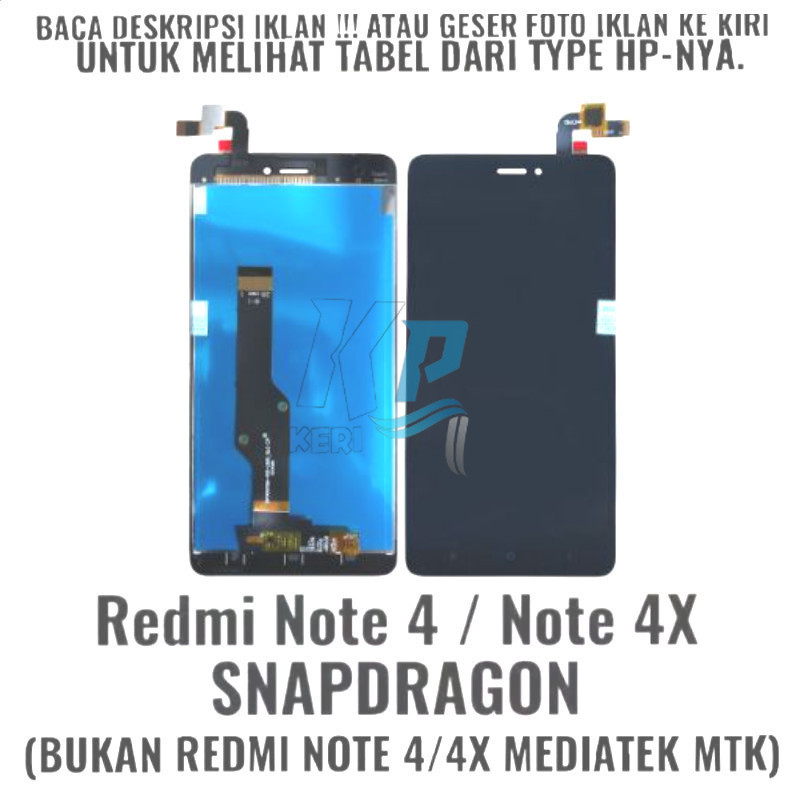 LCD Touchscreen Fullset Xiaomi Redmi Note 4 Snapdragon / Redmi Note 4X SnapDragon