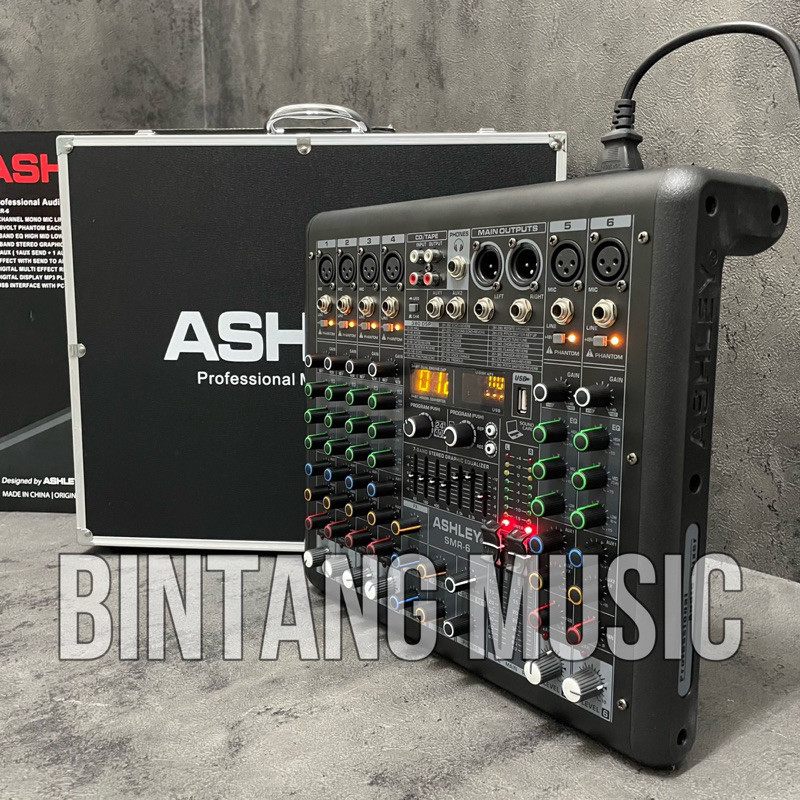 [AXYEL] PROMO mixer audio 6 channel ashley smr 6 original mixer ashley smr6