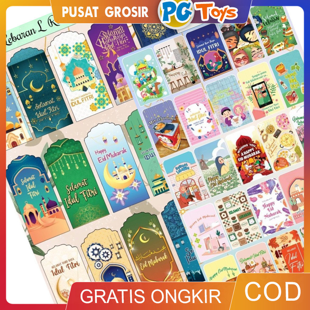 

PGTOYS - Amplop Lebaran Idul Fitri Islam Ukuran Besar Sedang Kecil Motif Resmi Remaja Karakter