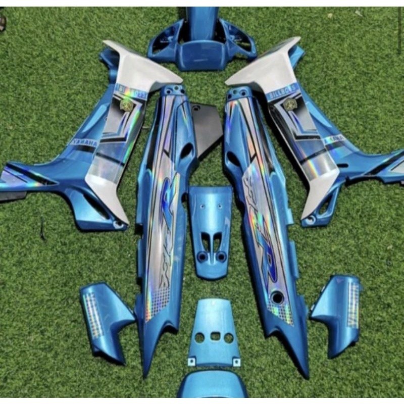 STRIPING FIZR  VARIASI BIRU HOLOGRAM CUSTOM 77