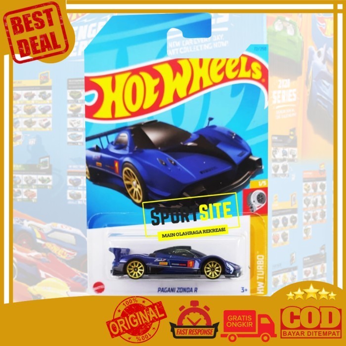 Hot Wheels Pagani Zonda R Biru Turbo Pirelli Racing Diecast Ori Mattel -KA67