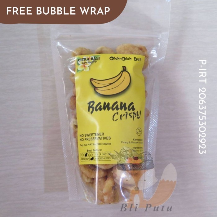 

Promo Keripik Rambak Pisang Banana Crispy Citra Bali - 200gr