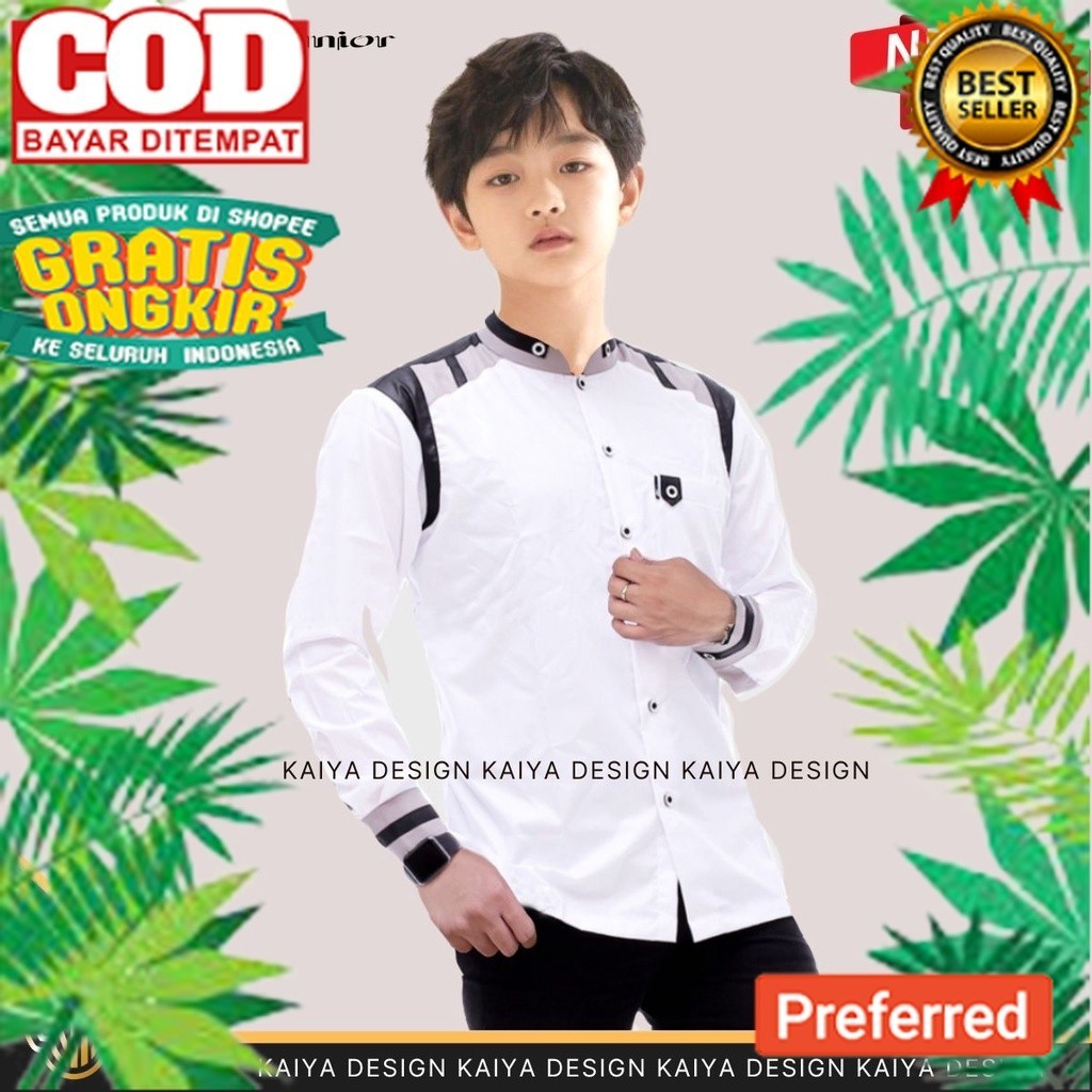 BISA COD- baju koko anak sd-smp/ baju koko anak lengan panjang/ baju koko anak warna Coklat muda war